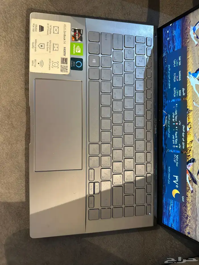 لابتوب ASUS ZenBook 14 Ryzen 7 نظيف جد ا للبيع 2