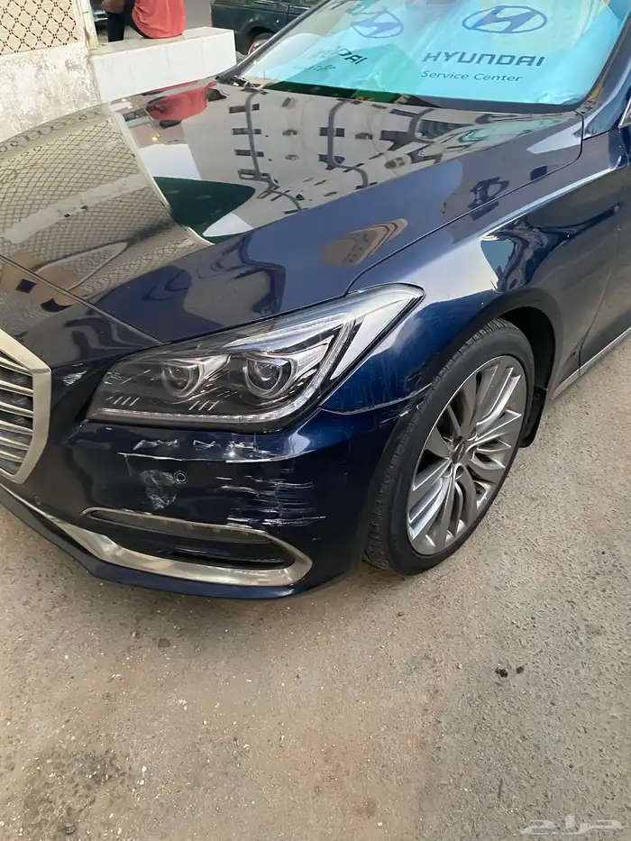 جنسس G80 موديل 2018 بلاتينيوم وارد الناغي بحالة ممتازة 29