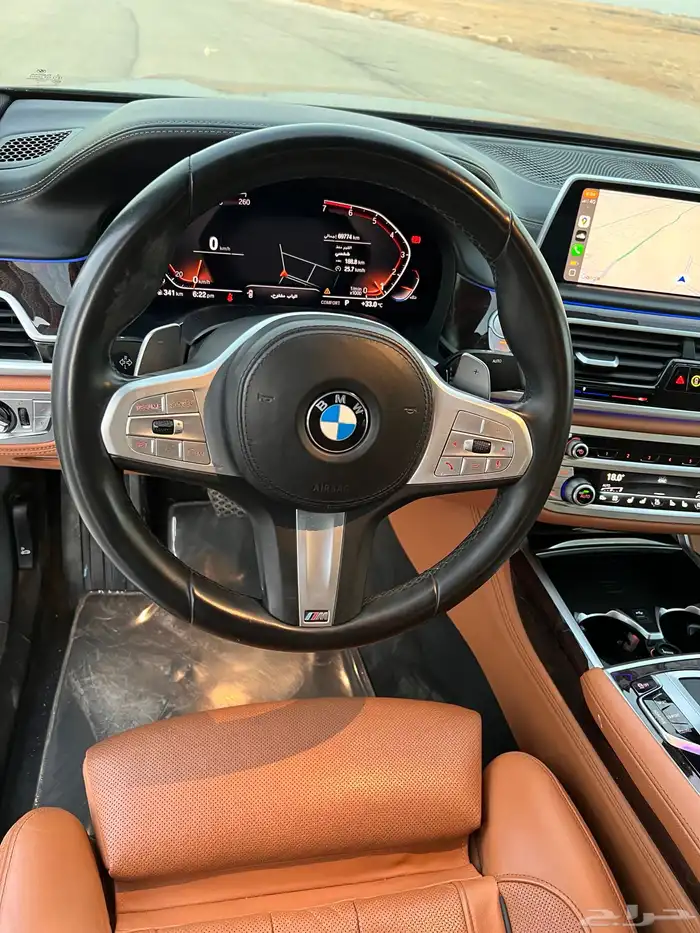 بي ام دبليو الفئة السابعة 730li موديل 2021 نظيف وممشى قليل 29