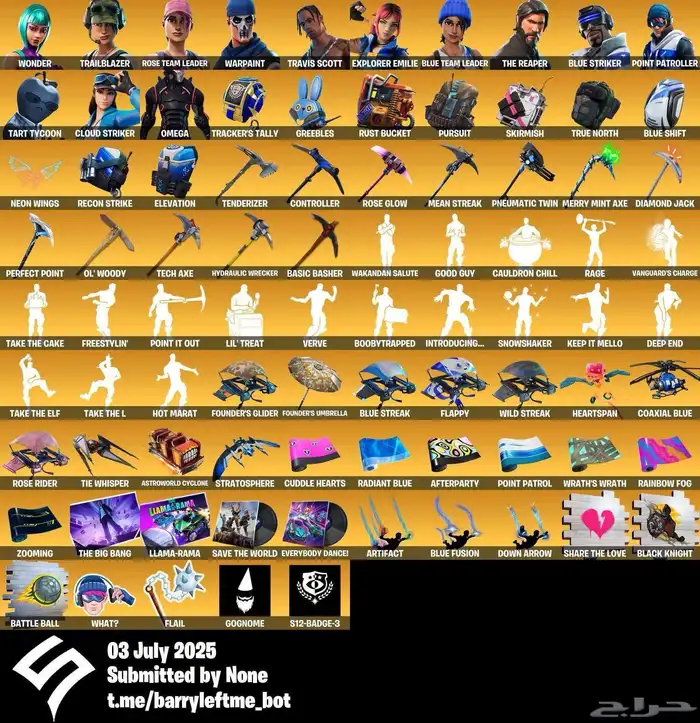 حساب فورت حفل ملكي النودر ترافيس سكوت ميكاسا اكس المنتي 1