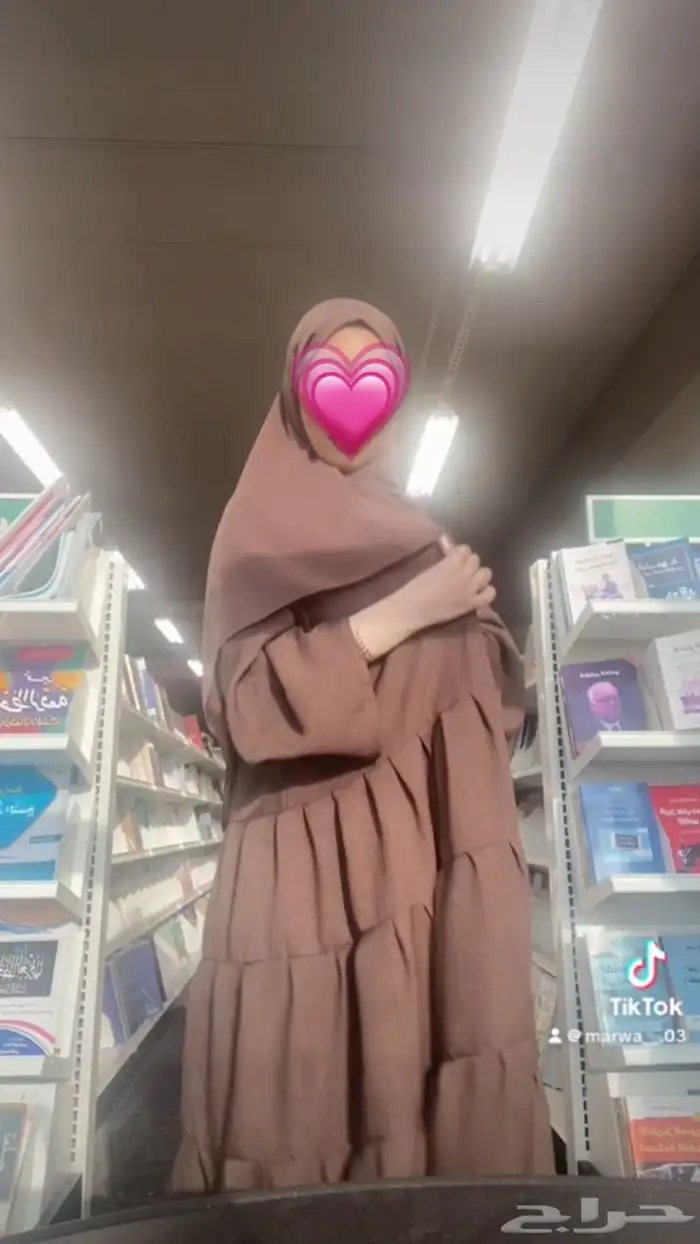 عباية بلون البني بدون طرحه مقاس 54 1