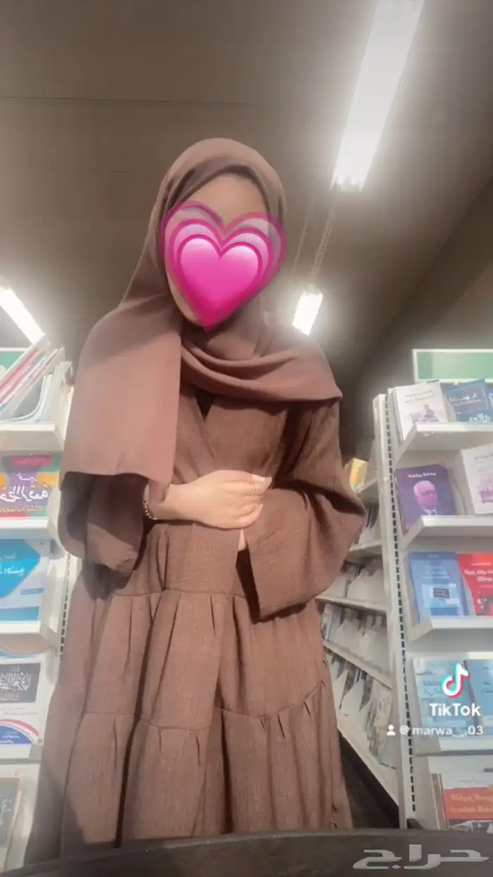 عباية بلون البني بدون طرحه مقاس 54 2