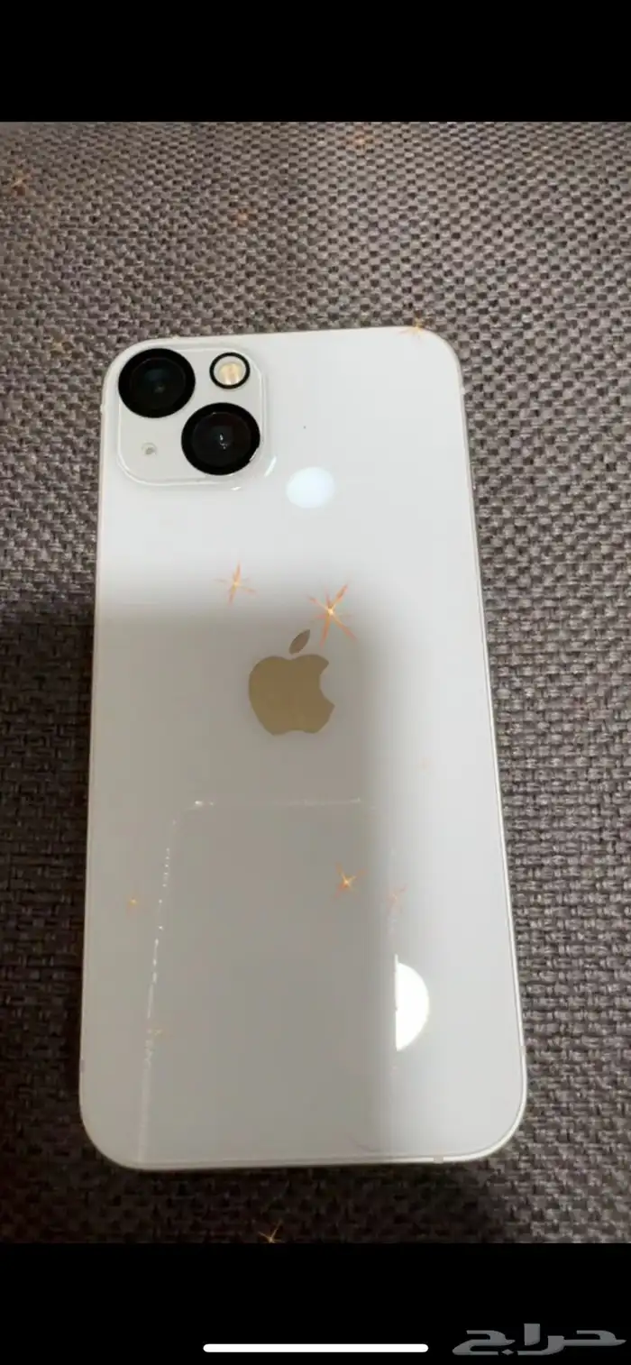 ايفون 13 ابيض شبه وكالة مافيه ولا عيب البيع مستعجل 1