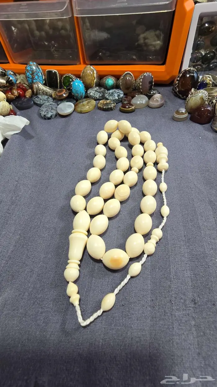 سبحه عاج ناب الفيل ماشاءالله تبارك الرحمن 0