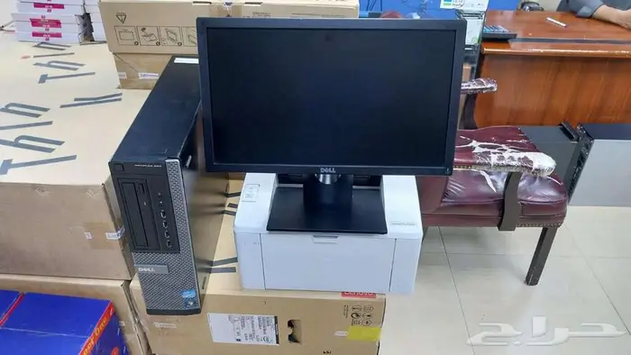 جهاز ديل i7   شاشة   طابعة hp ليزر 0