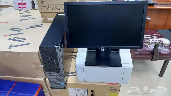 جهاز ديل i7   شاشة   طابعة hp ليزر 1