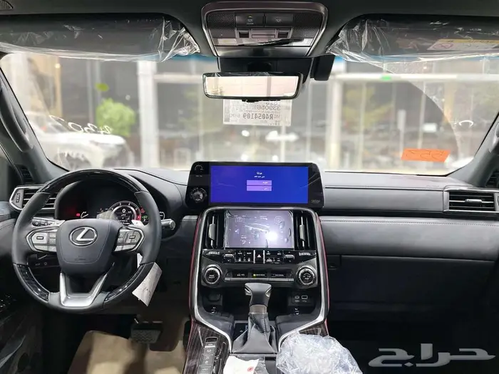 لكزس LX 600 BB سعودي بطاقة جمركية 2025 تيتانيوم داخلي احمر 19