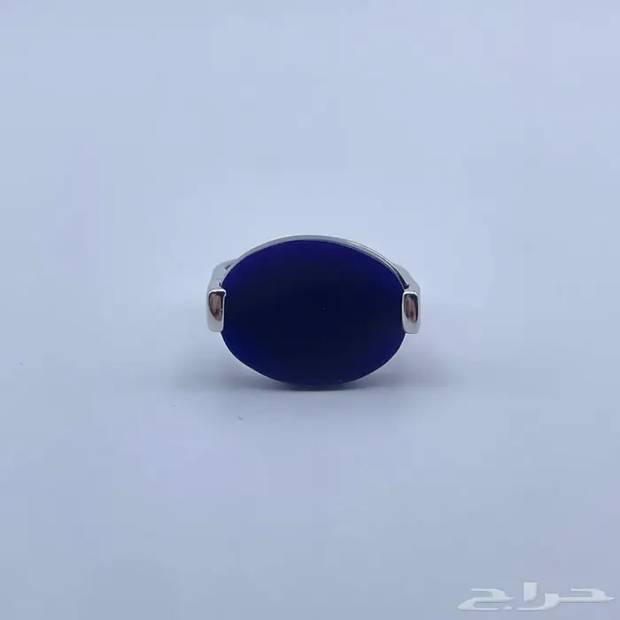 خاتم ملكي بحجر اونكس ازرق 1