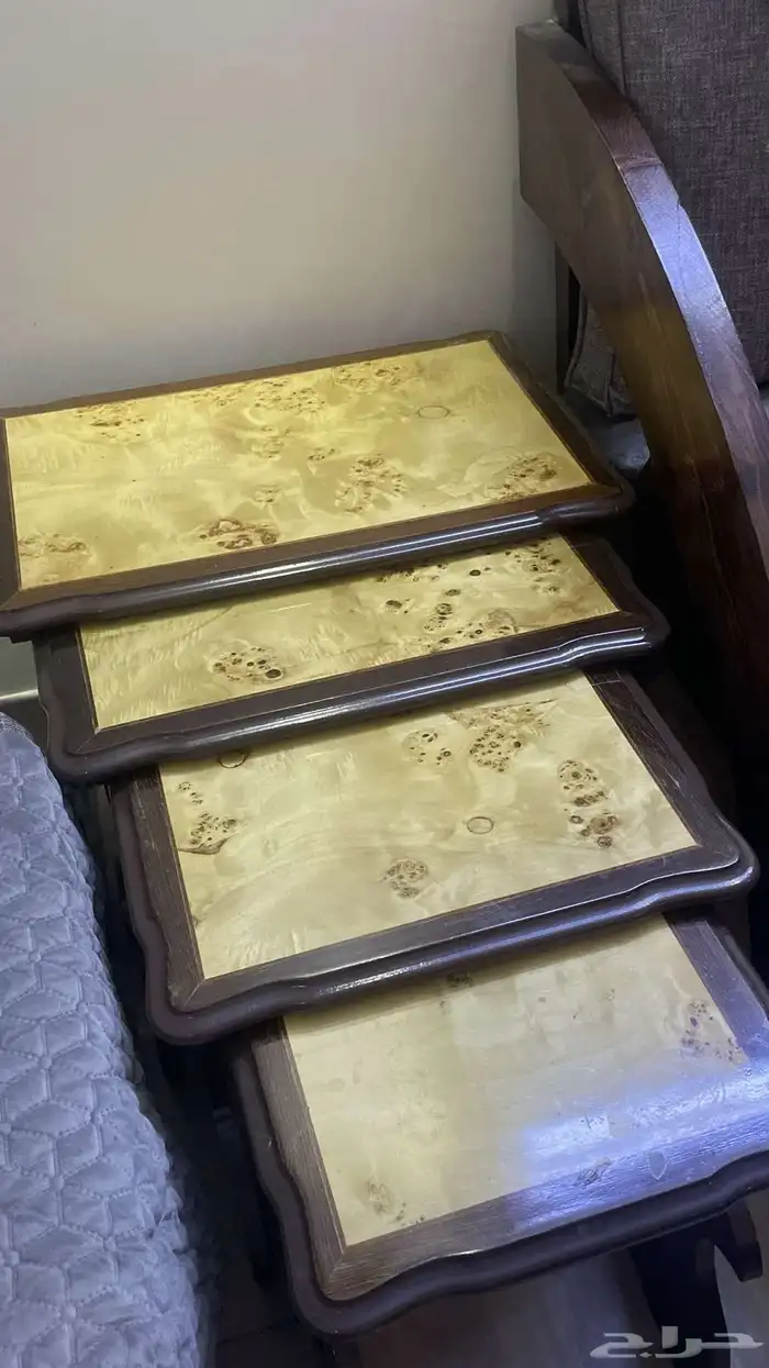 طاولات خدمه خشب متداخله للبيع 1