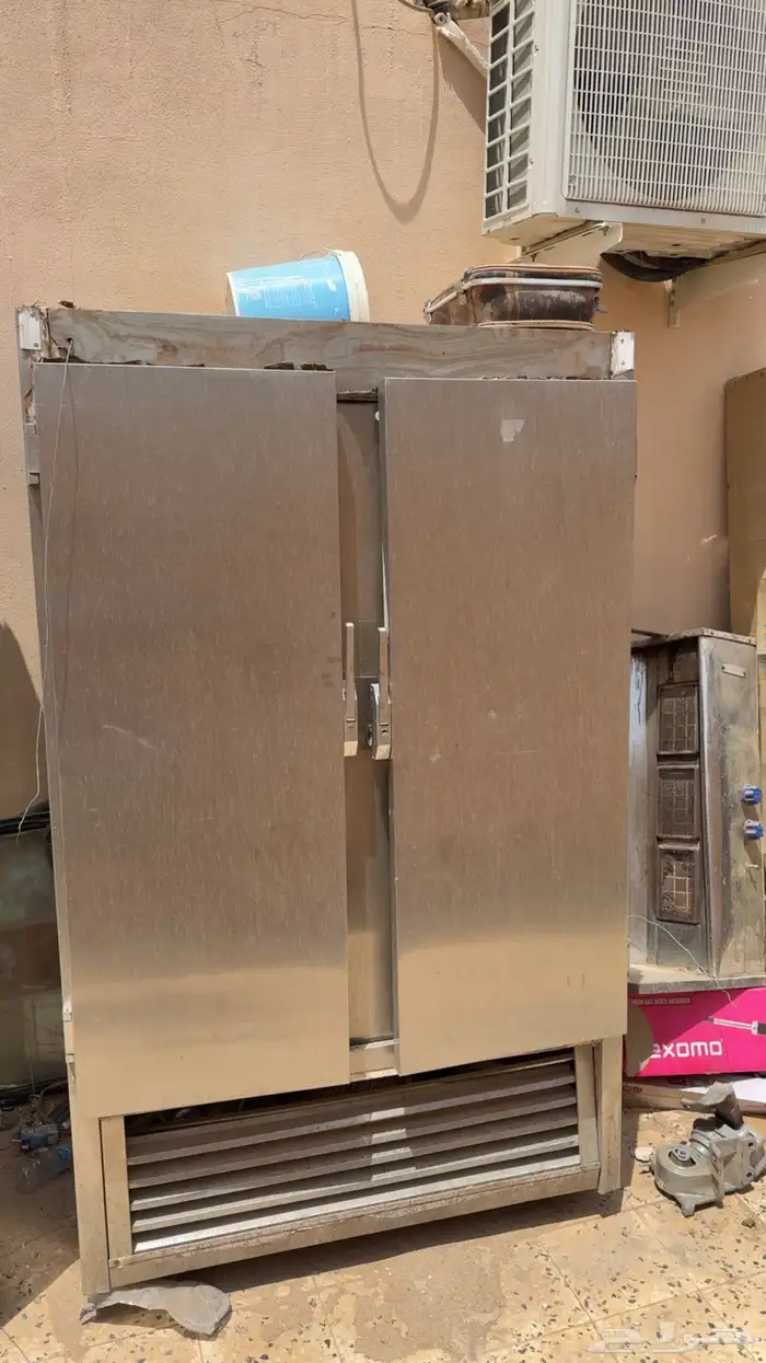 ثلاجه بابين والة تحمير شاورما للبيع 2