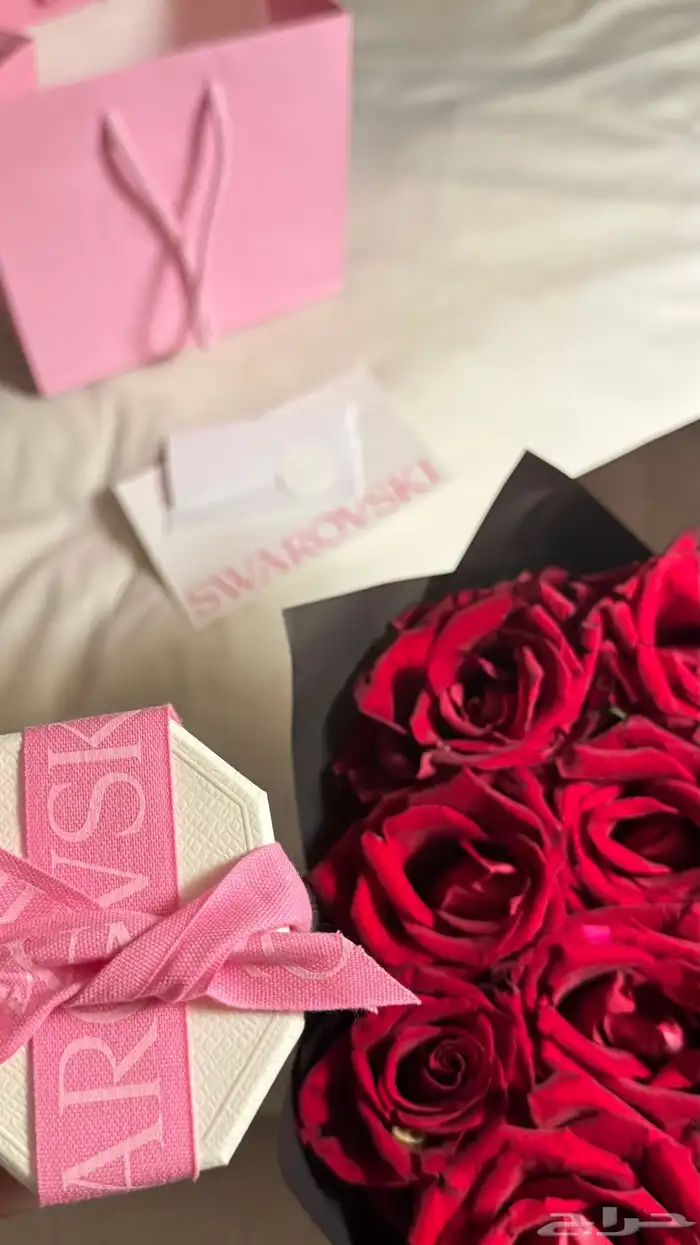 خاتم سوارفسكي اصلي مع الضمان حقه 1
