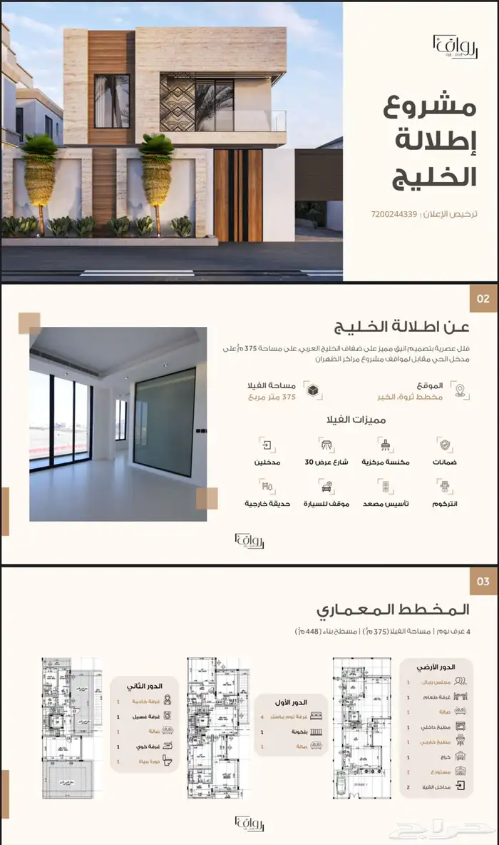 فيلا مودرن جديدة مؤثثة للبيع حي الثروة 6