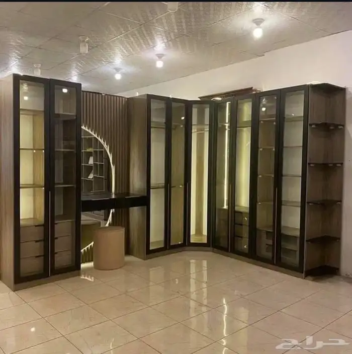 تفصيل دواليب ألمونيوم وخشب جميع المقاسات والألوان 3