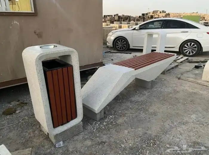كراسي حدائق سلات مهملات احواض زراعه سفتي خرسانه كراسي ظهر 25