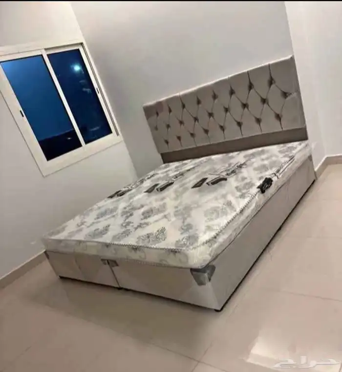 king size bed frame and mattress available 5