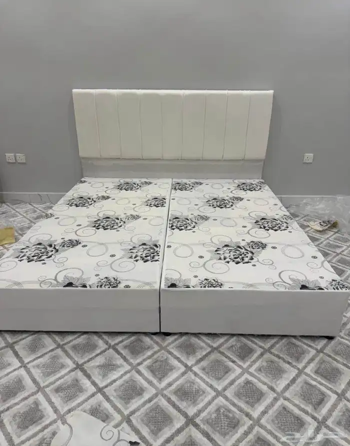 king size bed frame and mattress available 6