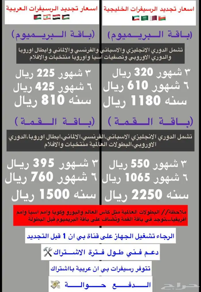 تجديد بي إن سبورت خليجي عربي مصري 0