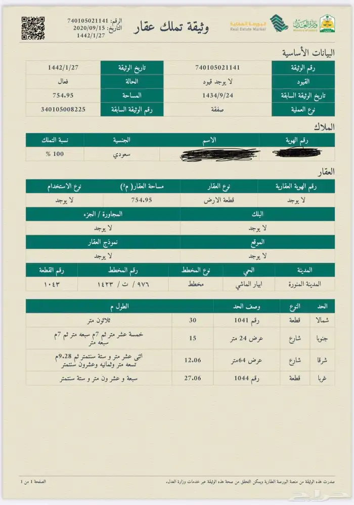 ارض تجاريه ابيار الماشي 1