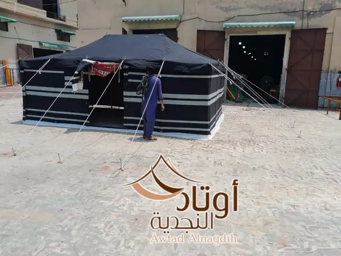 خيام متحركة حجازي ابيض مخطط بأسود خيام اسود مخطط بأبيض 8