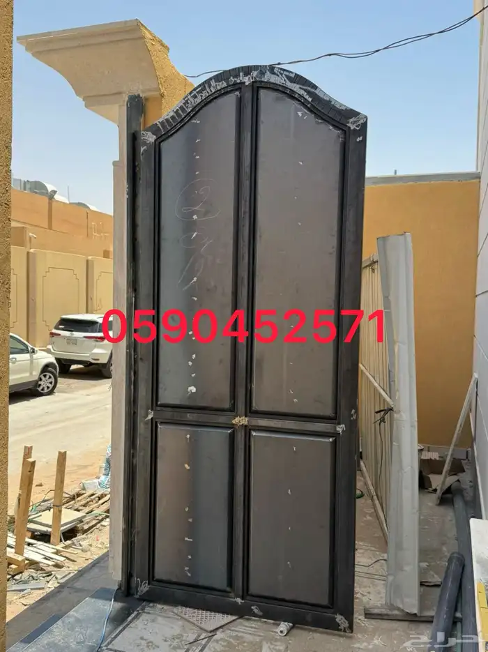 ابواب حديد صاج باب ليزر باب ديكورات دبل صاج سلم طواري 4