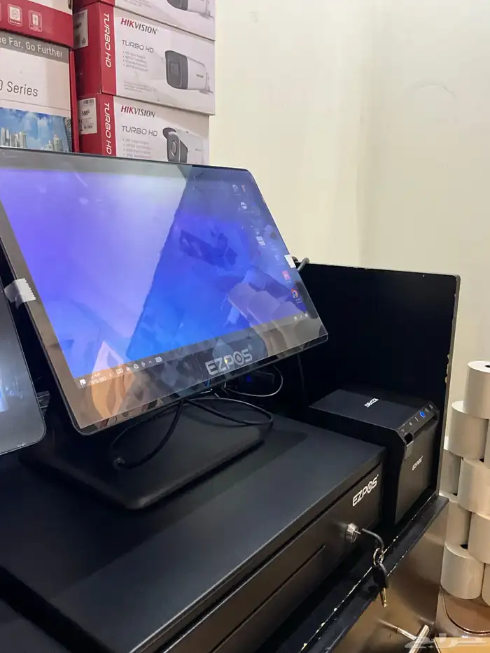 كاشير لمس بسعر مخفض بضمان معتمد الربط الاكتروني 10