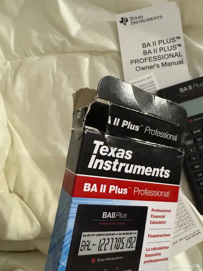 للبيع حاسبة مالية TI BA II Plus Professional 2