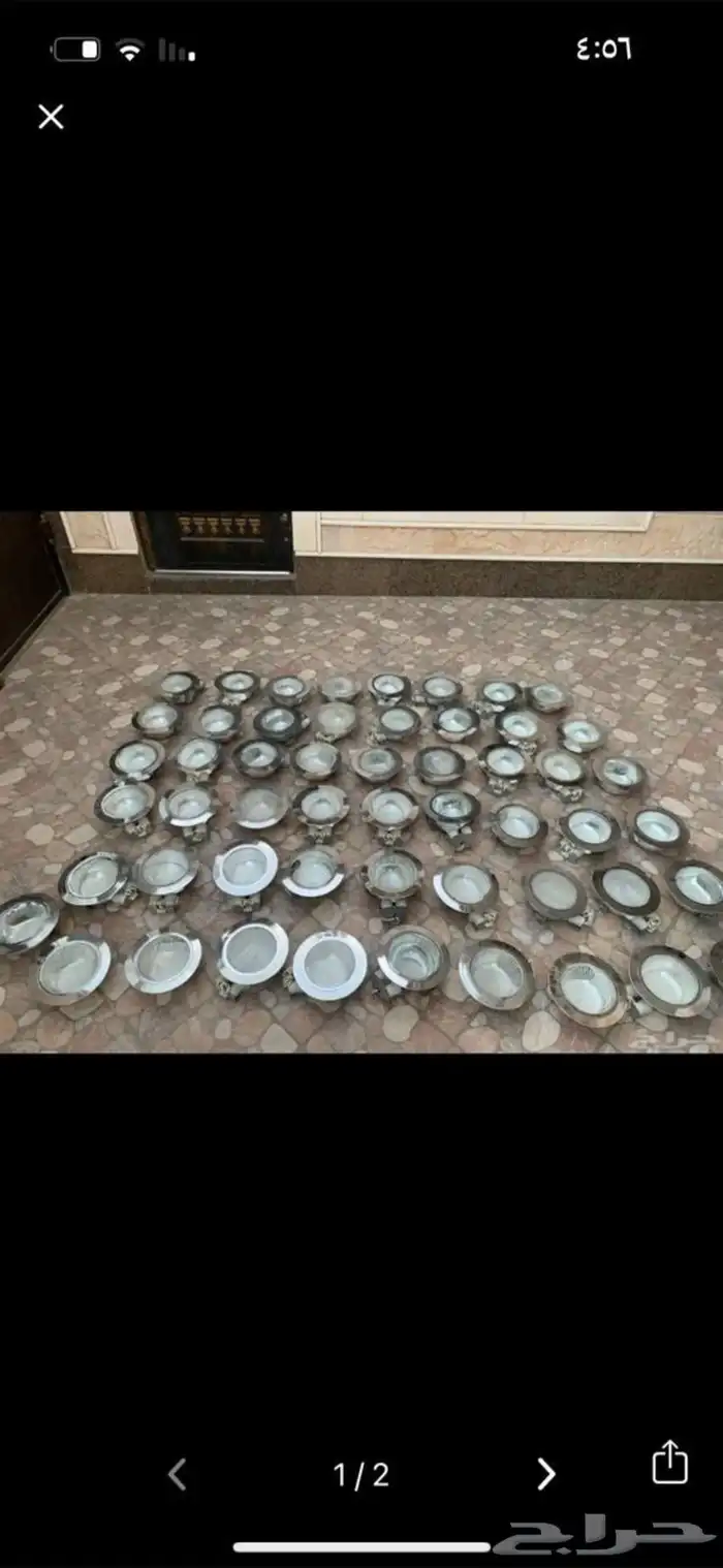 قطع لامبات حديد معى القزاز للبيع 52 حبة حط سعر وشيل 0