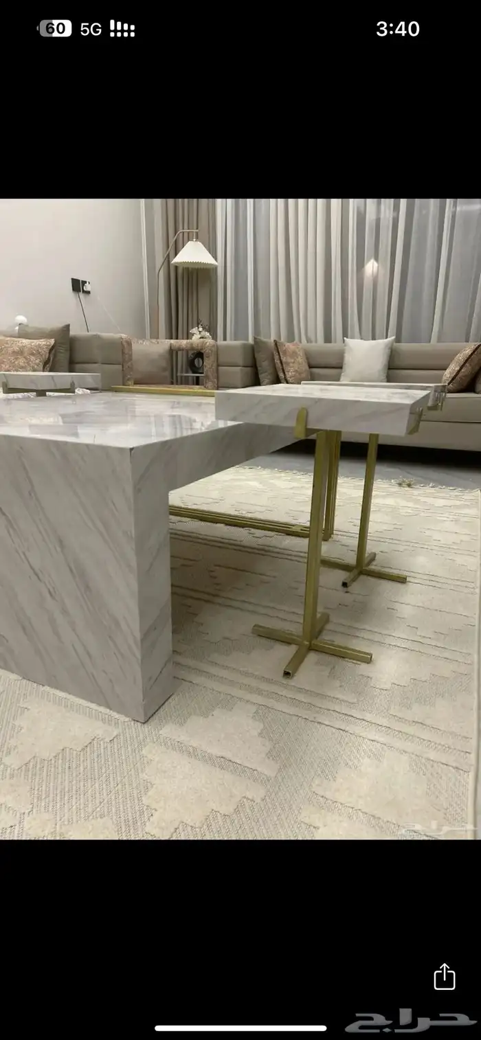 طاولة مجلس مع 4 خدمات 0