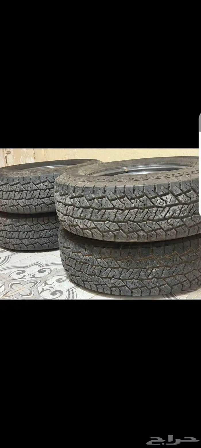 3 كفرات بجنوط هلل ست مسامير نظيفه 0