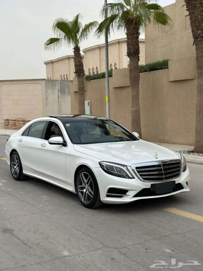 مرسيدس S400 لؤلؤي 2015 ماشي 95 ألف كت AMG بدي وكالة 14