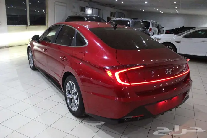 هيونداي سوناتا 2020 احمر لولي بطاقة جمركيه أمريكي 3
