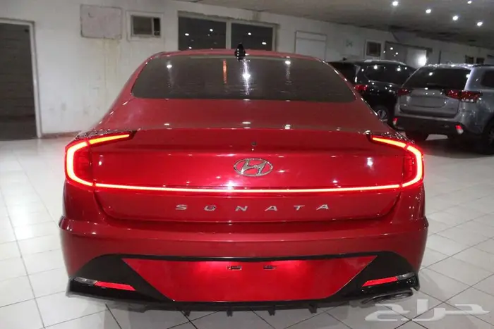 هيونداي سوناتا 2020 احمر لولي بطاقة جمركيه أمريكي 15
