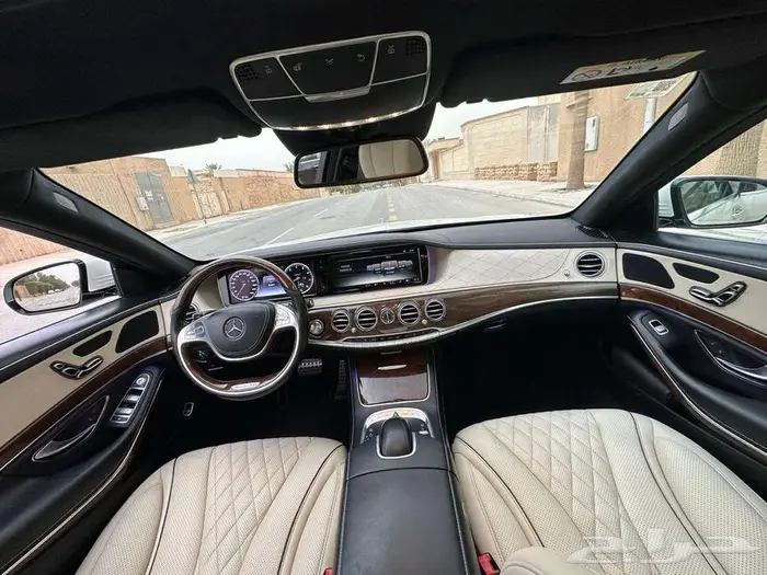 مرسيدس S400 لؤلؤي 2015 ماشي 95 ألف كت AMG بدي وكالة 52