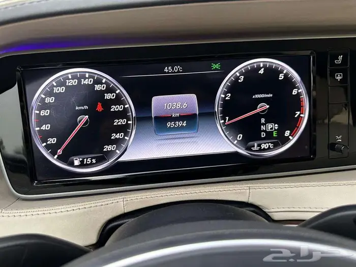 مرسيدس S400 لؤلؤي 2015 ماشي 95 ألف كت AMG بدي وكالة 34