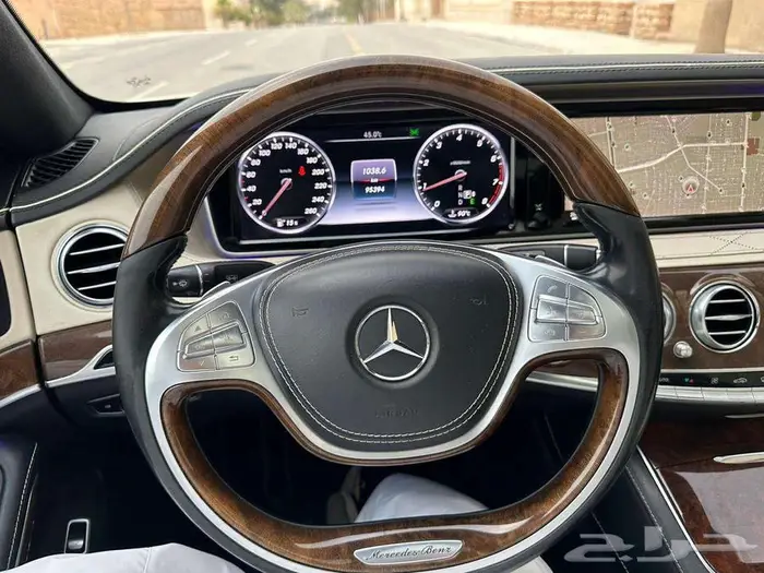 مرسيدس S400 لؤلؤي 2015 ماشي 95 ألف كت AMG بدي وكالة 33
