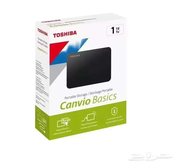 هاردسك توشيبا خارجي TOSHIBA Canvio Basics-1TB 1