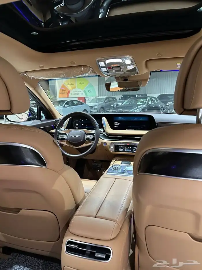 جينيسس G90 اسود 2023 . رصد الفخامة 34