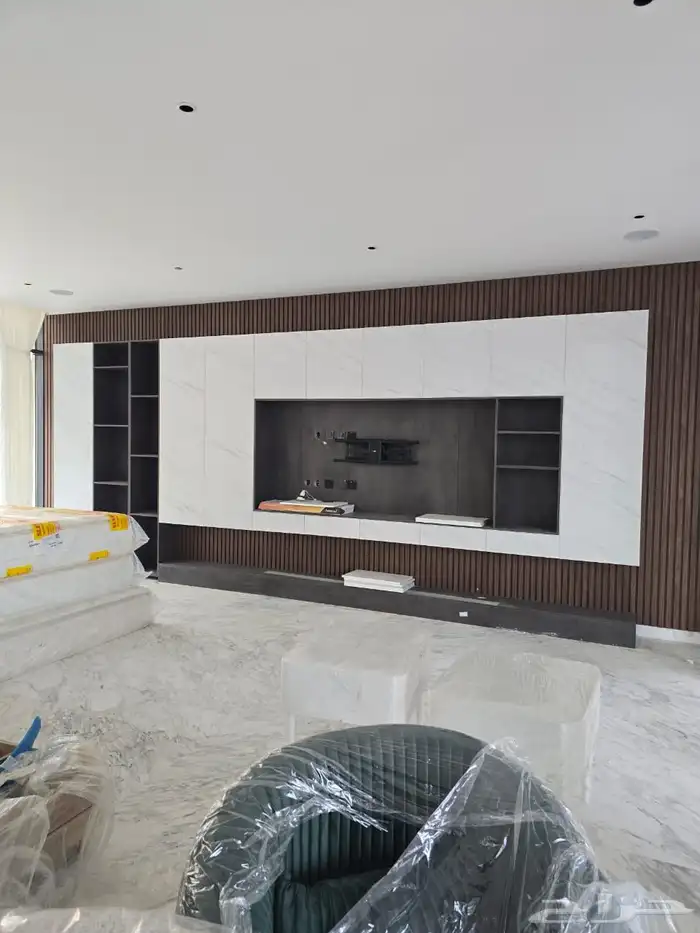 اعمال الديكور وضمانات حقيقيه   خلفيات شاشه   دواليب   رفوف 0