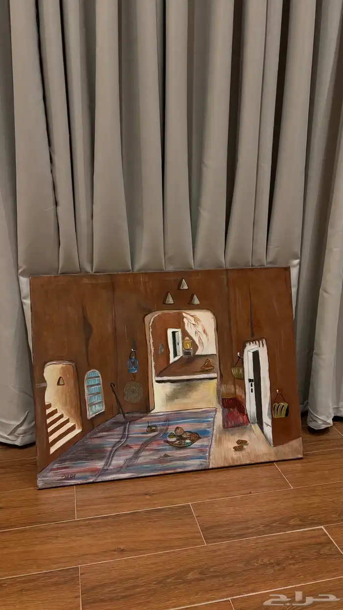 لوحات فنيه رسم يدوي 0