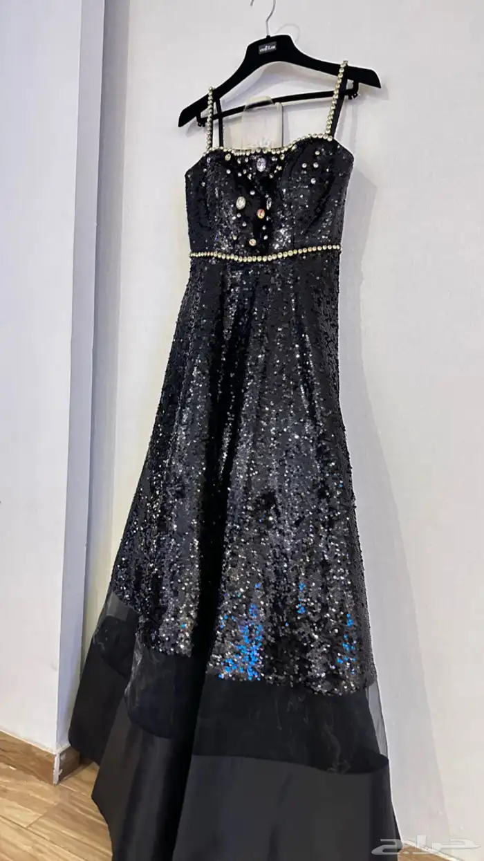 فستان سهرة ( فيفيد فلير ) اسود ترتر 0