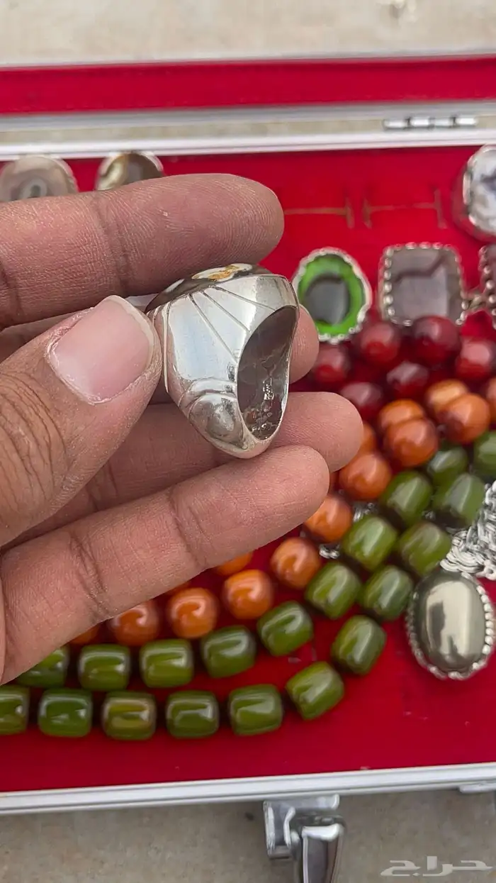 خاتم عقيق هندي سليماني بافوري 8