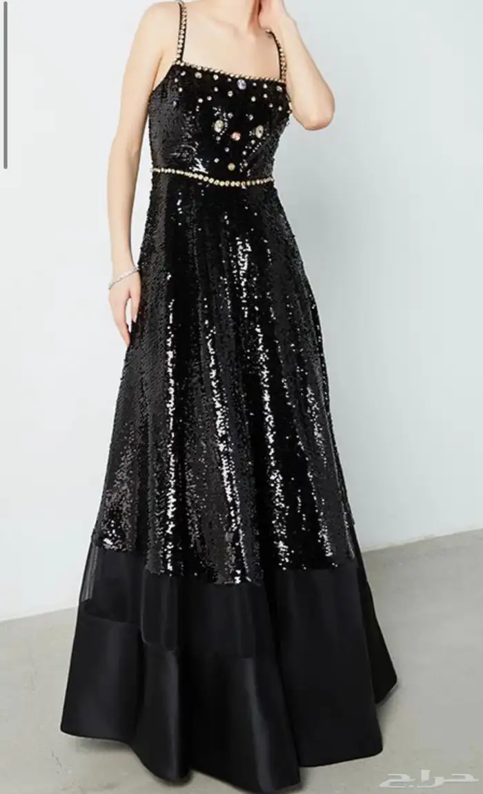 فستان سهرة ( فيفيد فلير ) اسود ترتر 4