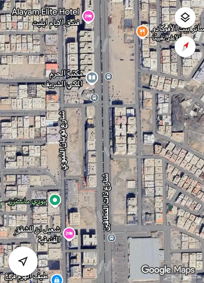 قطعتين تجاريةعلى شارع النطاقين اجيادالمتجه للحرم بطحاء قريش 0