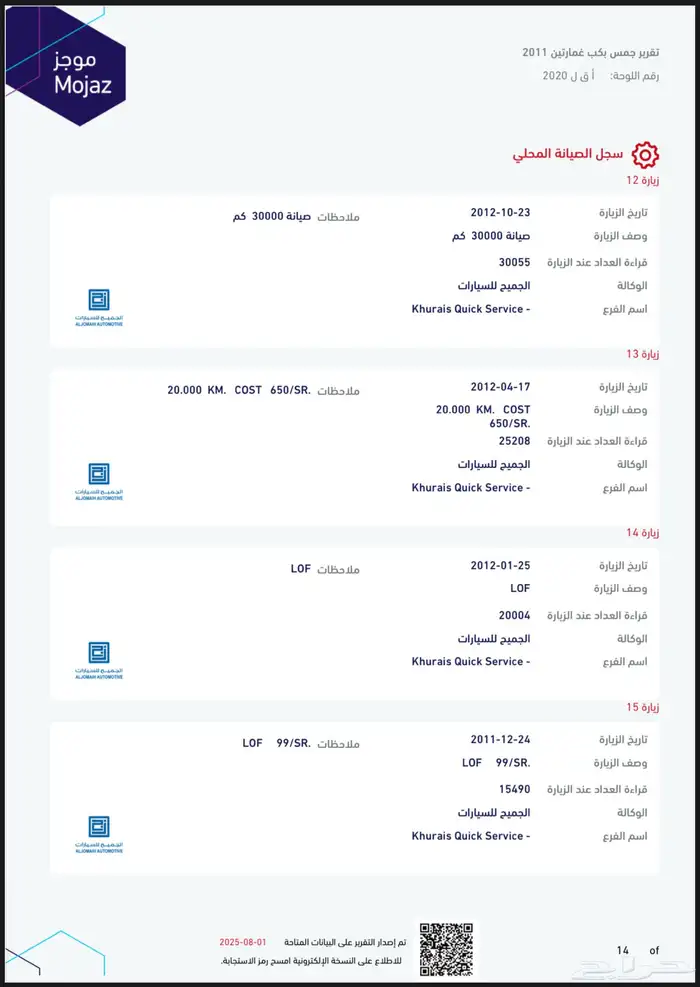 جمس سييرا بكب موديل 2011 نظيف ممشى261 كيلو 41