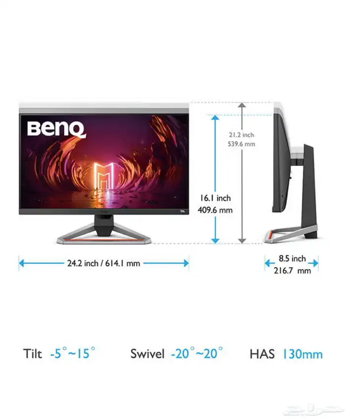 شاشه benq mobiuz بينكيو 27 بوصه 3