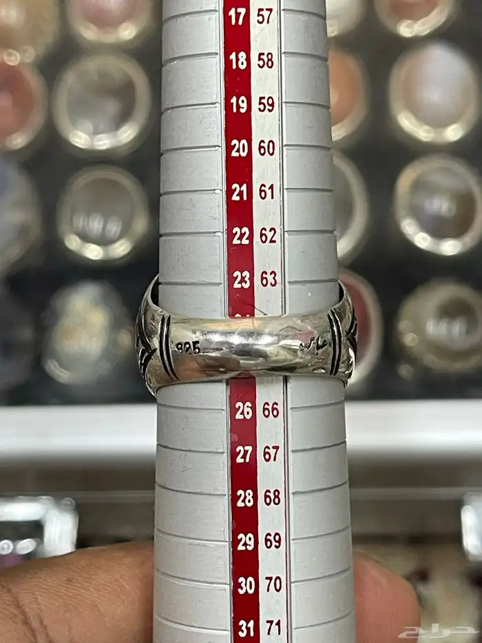 خاتم عقيق رصاصي شجري نوادر 18