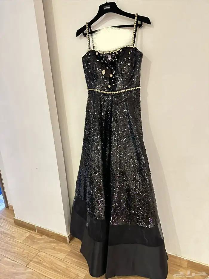 فستان سهرة ( فيفيد فلير ) اسود ترتر 1