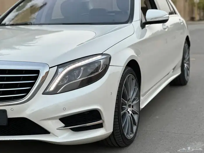 مرسيدس S400 ابيض لؤلؤي بدي وكاله ماشي 132 الف 1