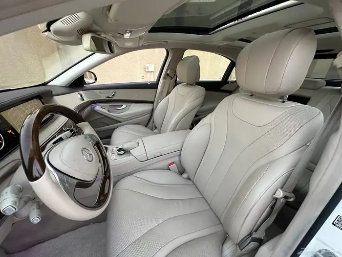 مرسيدس S400 ابيض لؤلؤي بدي وكاله ماشي 132 الف 16