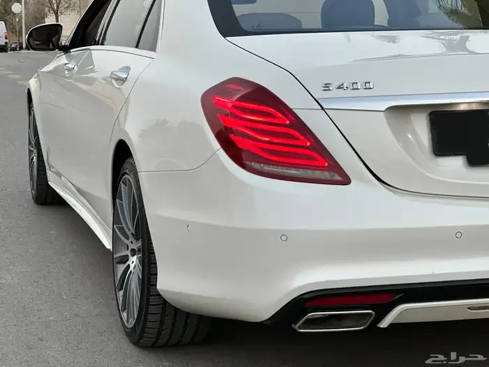 مرسيدس S400 ابيض لؤلؤي بدي وكاله ماشي 132 الف 4